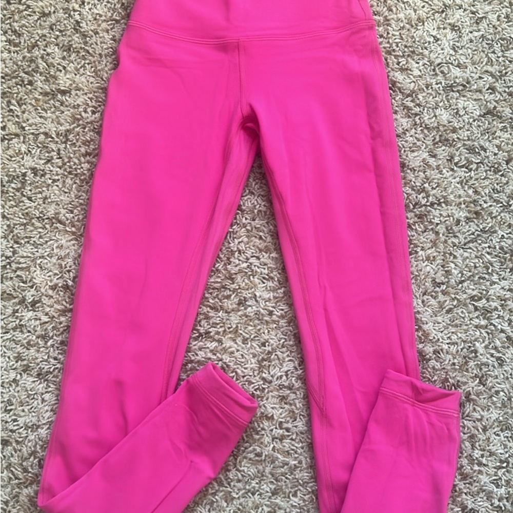 Lululemon Sonic Pink Leggings. Size 2